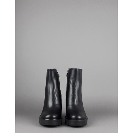 Janet Sport Tronchetto Donna Amanda Pelle Nero Zip Laterale Prezzo 170,00