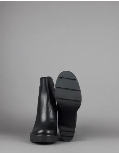 Janet Sport Tronchetto Donna Amanda Pelle Nero Zip Laterale Prezzo 170,00