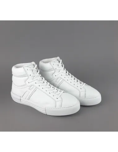 Hogan " Hi-Top Rebel Uomo Pelle Nappa Bianco H Lunga Prezzo 370,00