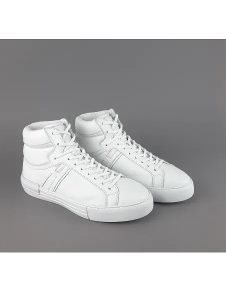 Hogan " Hi-Top Rebel Uomo Pelle Nappa Bianco H Lunga Prezzo 370,00