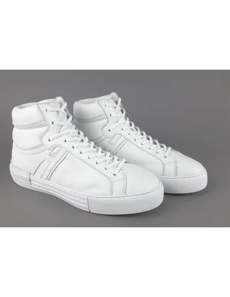 Hogan " Hi-Top Rebel Uomo Pelle Nappa Bianco H Lunga Prezzo 370,00