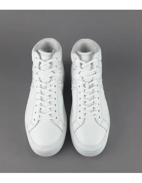 Hogan " Hi-Top Rebel Uomo Pelle Nappa Bianco H Lunga Prezzo 370,00