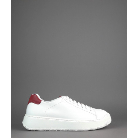 Fratelli Rossetti Sneakers Uomo Pelle Banco Talloncino Rosso Prezzo 320,00