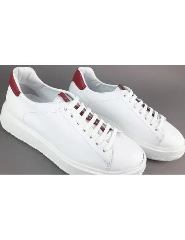 Fratelli Rossetti Sneakers Uomo Pelle Banco Talloncino Rosso Prezzo 320,00