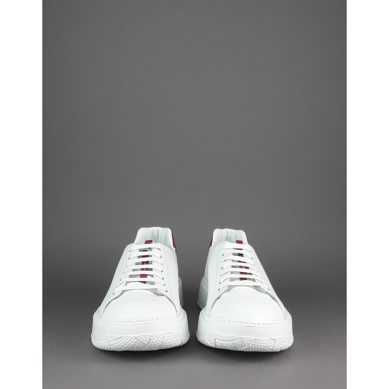 Fratelli Rossetti Sneakers Uomo Pelle Banco Talloncino Rosso Prezzo 320,00