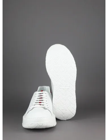 Fratelli Rossetti Sneakers Uomo Pelle Banco Talloncino Rosso Prezzo 320,00