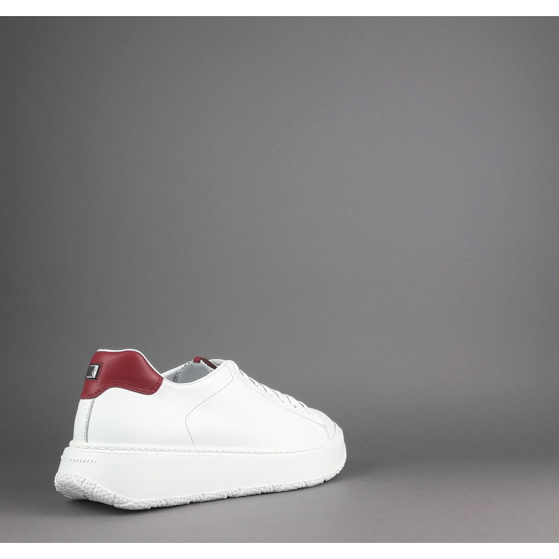 Fratelli Rossetti Sneakers Uomo Pelle Banco Talloncino Rosso Prezzo 320,00