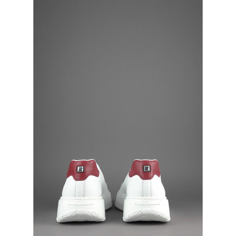 Fratelli Rossetti Sneakers Uomo Pelle Banco Talloncino Rosso Prezzo 320,00