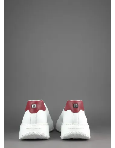 Fratelli Rossetti Sneakers Uomo Pelle Banco Talloncino Rosso Prezzo 320,00