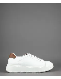 Fratelli Rossetti Sneakers Uomo Pelle Banco Talloncino Marrone Chiaro Prezzo 320,00