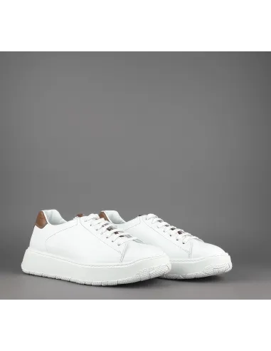 Fratelli Rossetti Sneakers Uomo Pelle Banco Talloncino Marrone Chiaro Prezzo 320,00