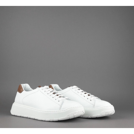 Fratelli Rossetti Sneakers Uomo Pelle Banco Talloncino Marrone Chiaro Prezzo 320,00