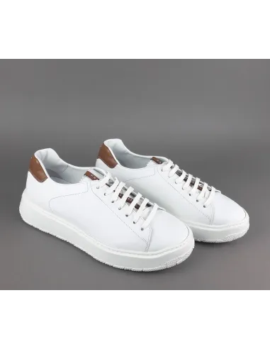 Fratelli Rossetti Sneakers Uomo Pelle Banco Talloncino Marrone Chiaro Prezzo 320,00