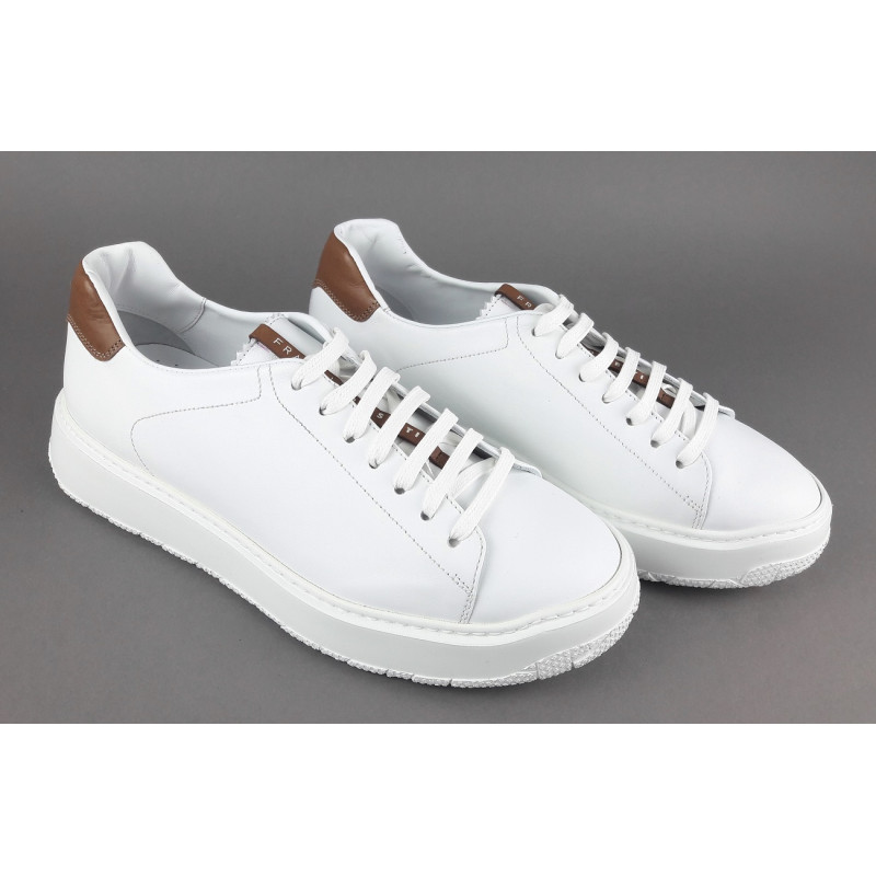 Fratelli Rossetti Sneakers Uomo Pelle Banco Talloncino Marrone Chiaro Prezzo 320,00