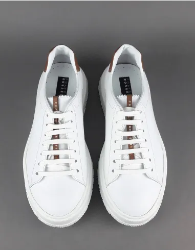 Fratelli Rossetti Sneakers Uomo Pelle Banco Talloncino Marrone Chiaro Prezzo 320,00