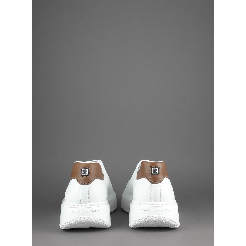 Fratelli Rossetti Sneakers Uomo Pelle Banco Talloncino Marrone Chiaro Prezzo 320,00