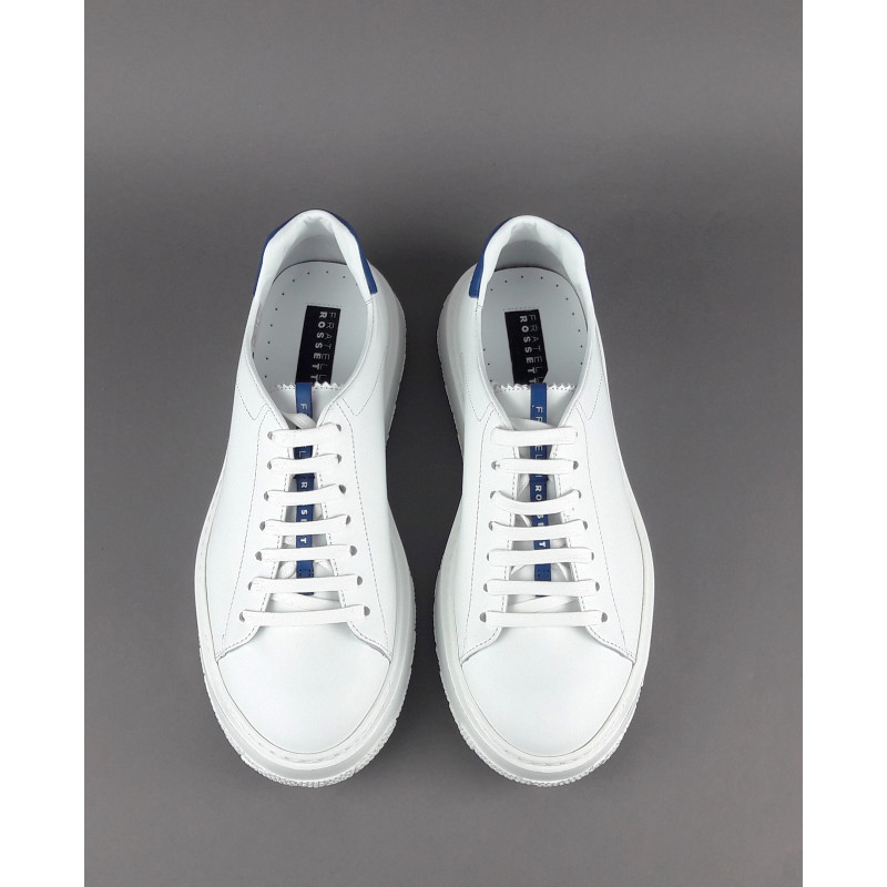Fratelli Rossetti Sneakers Uomo Pelle Banco Talloncino Blu Avion Prezzo 320,00
