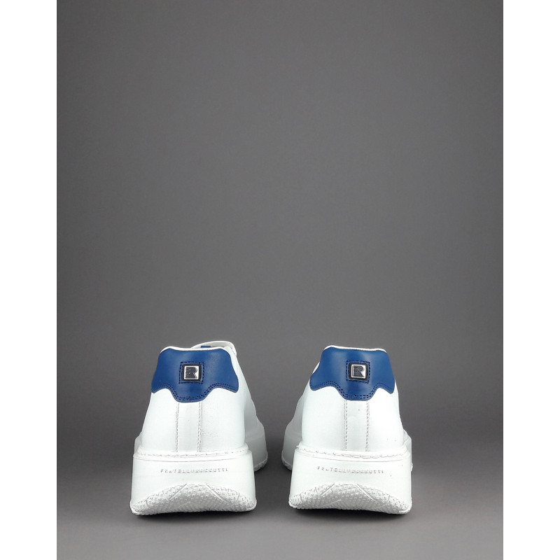 Fratelli Rossetti Sneakers Uomo Pelle Banco Talloncino Blu Avion Prezzo 320,00