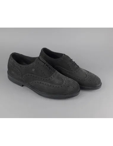 Fratelli Rossetti /// Francesina Uomo Camoscio Antracite Bucature All'Inglese Prezzo 320,00