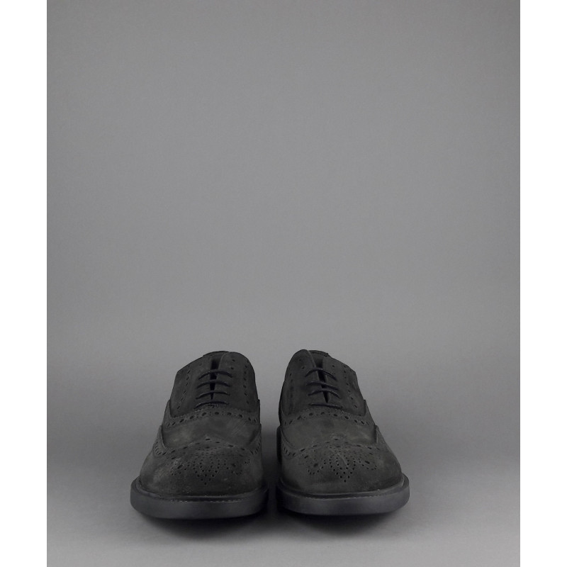 Fratelli Rossetti Francesina Uomo Camoscio Antracite Bucature All'Inglese Prezzo 320,00