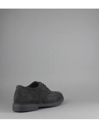 Fratelli Rossetti /// Francesina Uomo Camoscio Antracite Bucature All'Inglese Prezzo 320,00