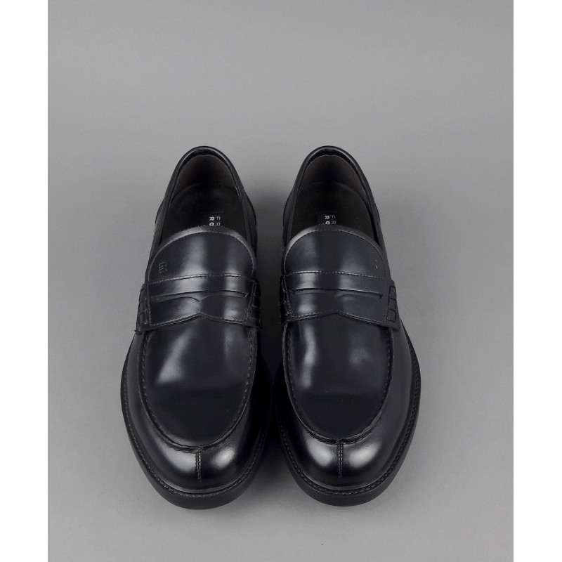 Fratelli Rossetti Mocassino Uomo Pelle Spazzolata Nero Prezzo 320,00