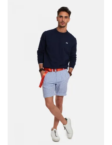 La Martina _ _ Maglia Uomo Cotone Fit Regular Blu Scuro Prezzo 155,00