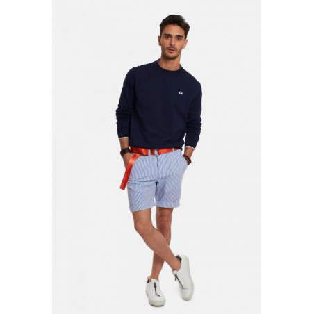 La Martina Maglia Uomo Cotone Fit Regular Blu Scuro Prezzo 155,00
