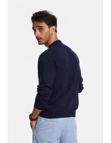 La Martina _ _ Maglia Uomo Cotone Fit Regular Blu Scuro Prezzo 155,00