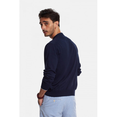 La Martina Maglia Uomo Cotone Fit Regular Blu Scuro Prezzo 155,00