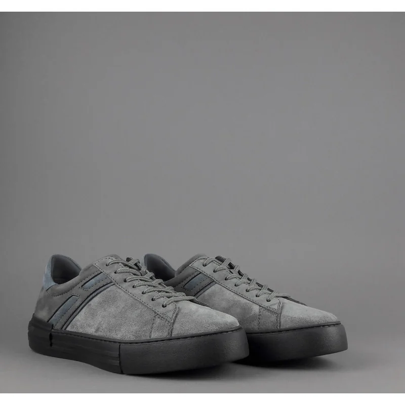 Hogan Sneakers Rebel Uomo Camoscio Nabuk Grigio Prezzo 320,00