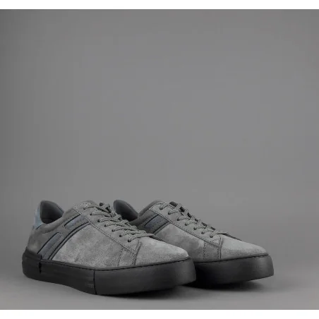 Hogan Sneakers Rebel Uomo Camoscio Nabuk Grigio Prezzo 320,00
