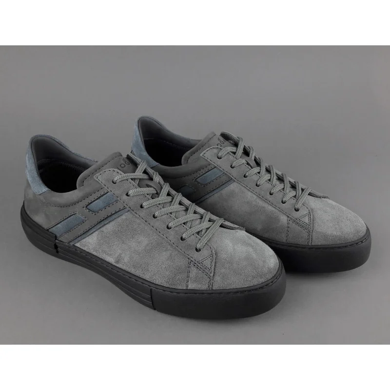 Hogan Sneakers Rebel Uomo Camoscio Nabuk Grigio Prezzo 320,00