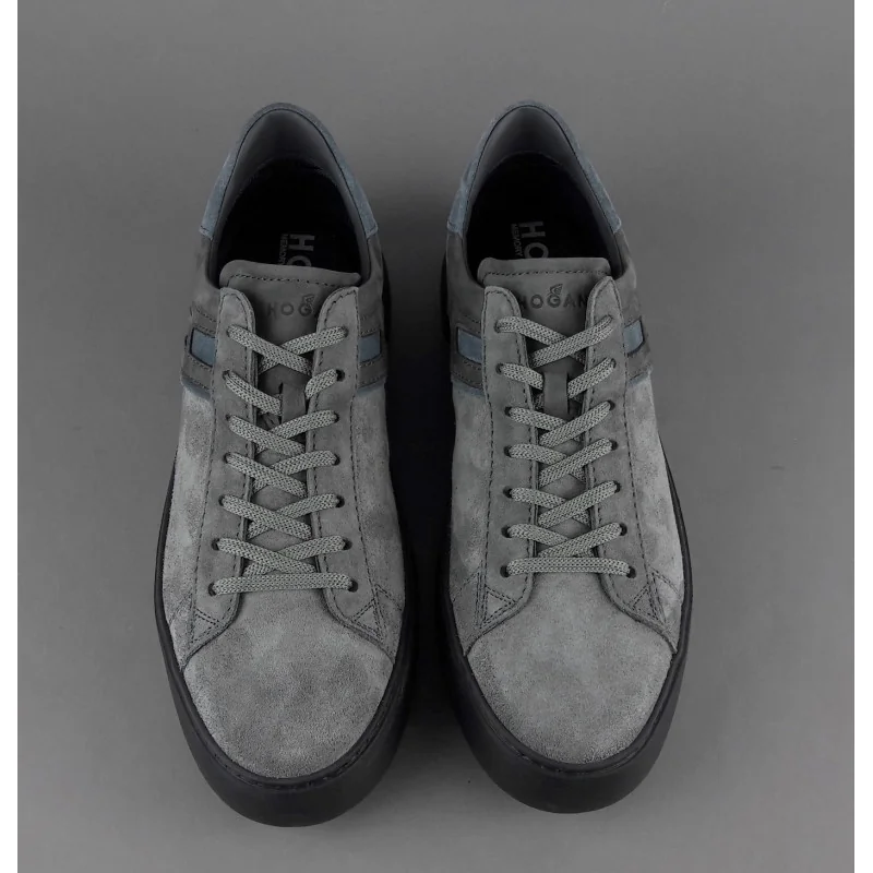 Hogan Sneakers Rebel Uomo Camoscio Nabuk Grigio Prezzo 320,00