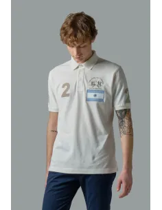 La Martina Polo Uomo Piqué Di Cotone Fit Regular Bianco Opaco Prezzo 165,00