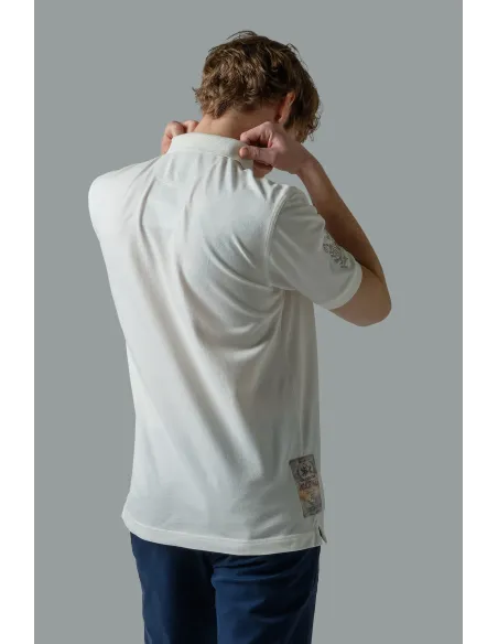 La Martina Polo Uomo Piqué Di Cotone Fit Regular Bianco Opaco Prezzo 165,00