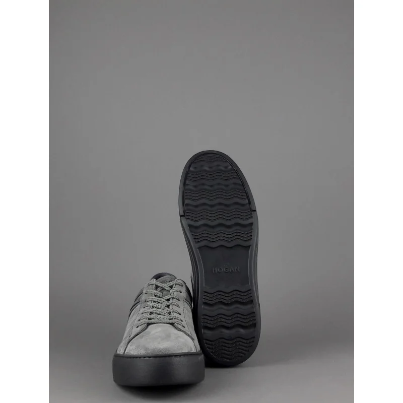 Hogan Sneakers Rebel Uomo Camoscio Nabuk Grigio Prezzo 320,00