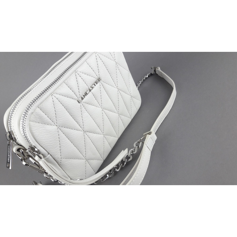 Lancaster Paris _ Borsa Camera Case Donna Pelle Matelasse Bianco Opaco Prezzo 148,00