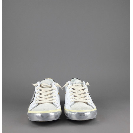 Philippe Model --- Sneakers Donna Paris x Pelle Bianco Spoiler Pitone Prezzo 330,00