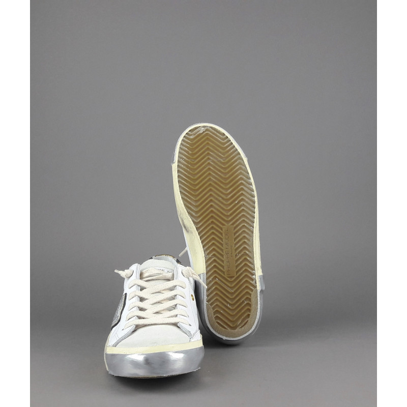 Philippe Model --- Sneakers Donna Paris x Pelle Bianco Spoiler Pitone Prezzo 330,00