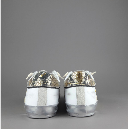Philippe Model --- Sneakers Donna Paris x Pelle Bianco Spoiler Pitone Prezzo 330,00
