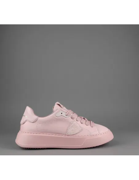 Philippe Model --- Sneakers Donna New Temple Pelle Rosa Antico Prezzo 310,00