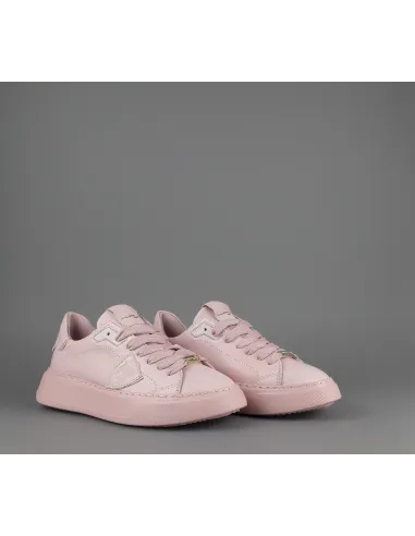 Philippe Model --- Sneakers Donna New Temple Pelle Rosa Antico Prezzo 310,00