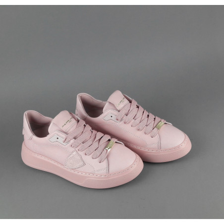 Philippe Model --- Sneakers Donna New Temple Pelle Rosa Antico Prezzo 310,00