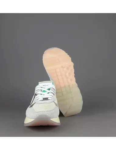 Philippe Model --- Sneakers Donna La Rue Camoscio Tela Bianco Opaco Avorio Prezzo 350,00