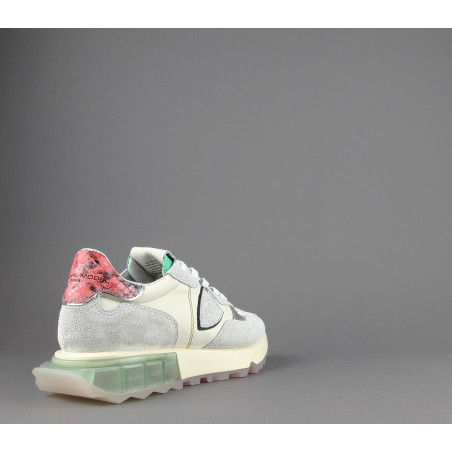 Philippe Model Sneakers Donna La Rue Camoscio Tela Bianco Opaco Avorio Prezzo 350,00