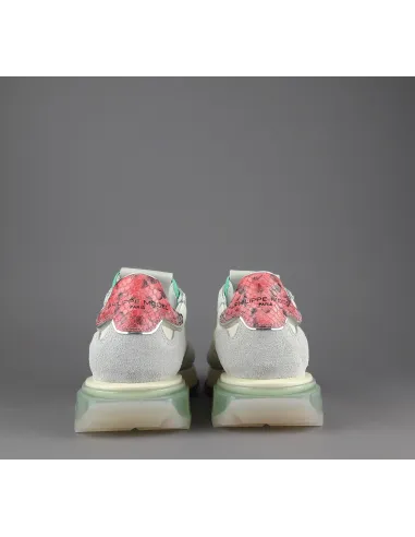 Philippe Model --- Sneakers Donna La Rue Camoscio Tela Bianco Opaco Avorio Prezzo 350,00
