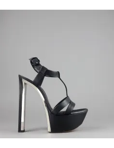 Casadei Sandalo Donna Pelle Nappa Nero Prezzo 700,00