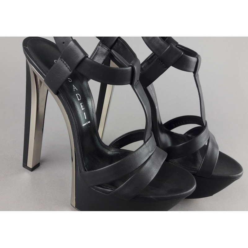 Casadei Sandalo Donna Pelle Nappa Nero Prezzo 700,00