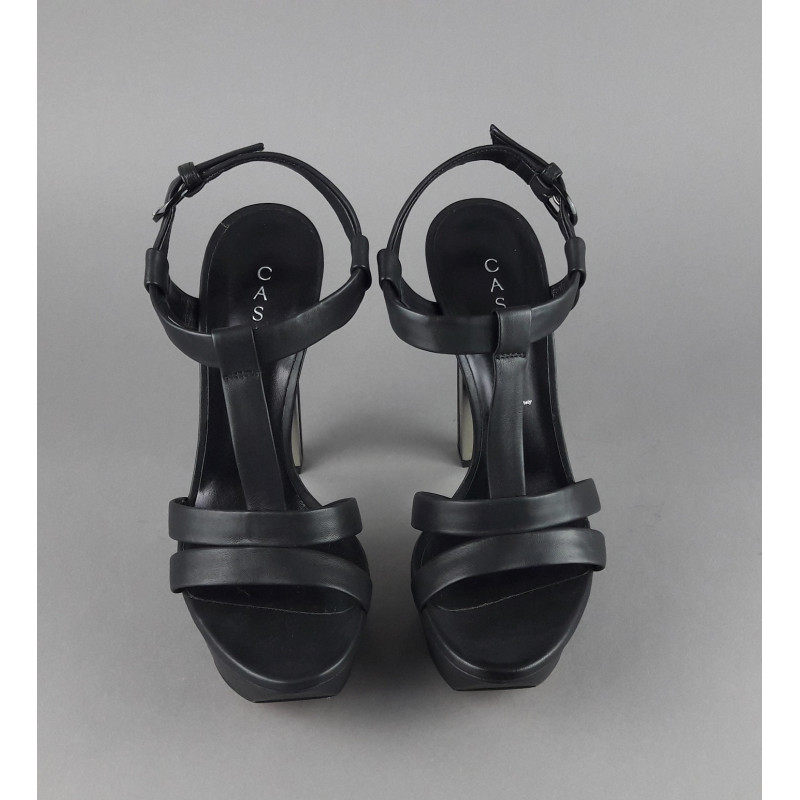 Casadei Sandalo Donna Pelle Nappa Nero Prezzo 700,00